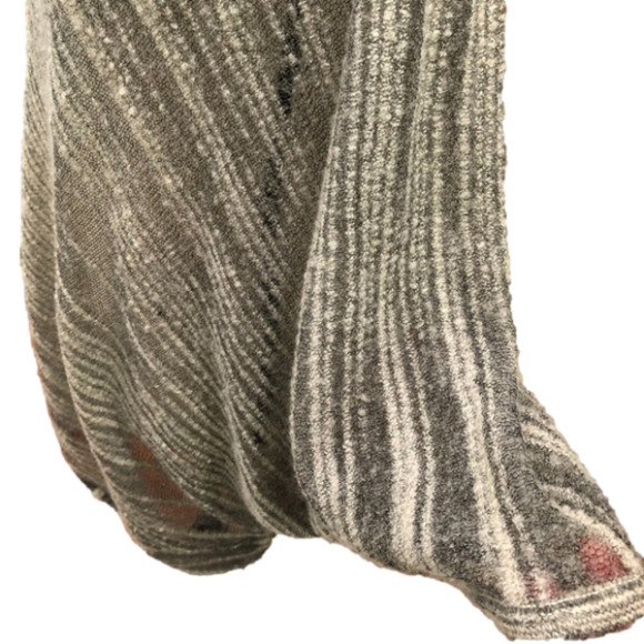 𝅺Anthropologie Sparrow Gray Wool Alpaca Poncho Sweater, One Size - Picture 5 of 10